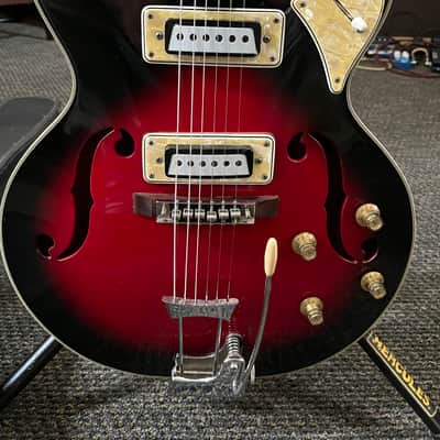 Lyle Hollow body 1960s  - Cherry burst image 4