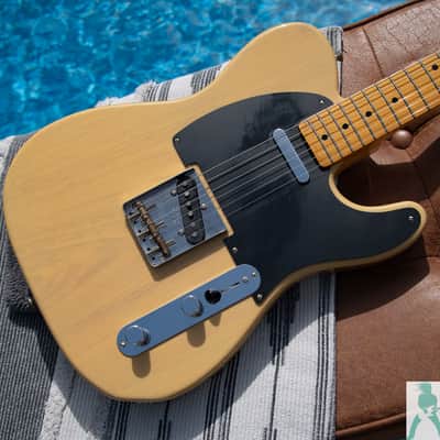 Fender TL52-TX MIJ '52 Telecaster Reissue - Off White Blonde - Premium Ash Body & USA Texas Special PU's - Pro Set Up! image 1