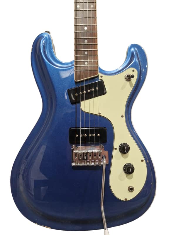 Wilson Bros The Ventures VM-65 - Electric Guitar - Blue - Good w/ Hard Case image 1