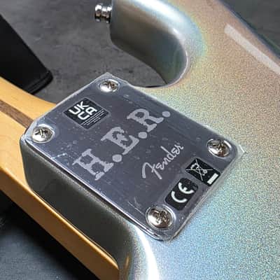 Fender H.E.R. Stratocaster BRAND NEW Limited Edition Artist Signature Custom Chrome Glow Anodized Aluminum 60s Vintage Spec Noiseless Pickups HER Strat Color Change Flip Flop Paint Guitar image 9