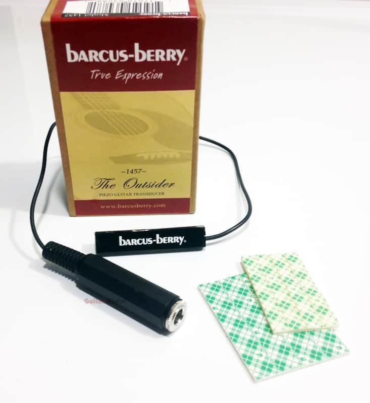 Barcus-Berry 1457 Outsider Piezo Acoustic Guitar Pickup with Jack image 1