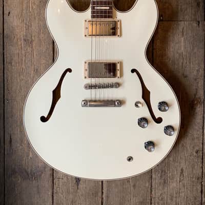 2018 Gibson ES-335 Big Block Retro LTD Release in White & hard shell case image 1