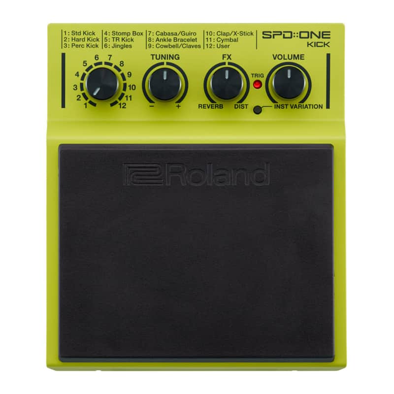 Roland SPD-One Kick Percussion Electronic Drum Pad with 22 Onboard Sounds, Mic Stands, Main Output, Headphones Output and Runs on Batteries image 1