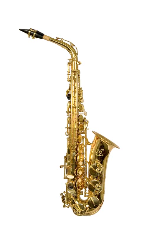 B - U.S.A. WAS-LQ Professional Alto Saxophone Lacquer w/Hard Case, Gloves, Cleaning Rod & Neck Strap image 1