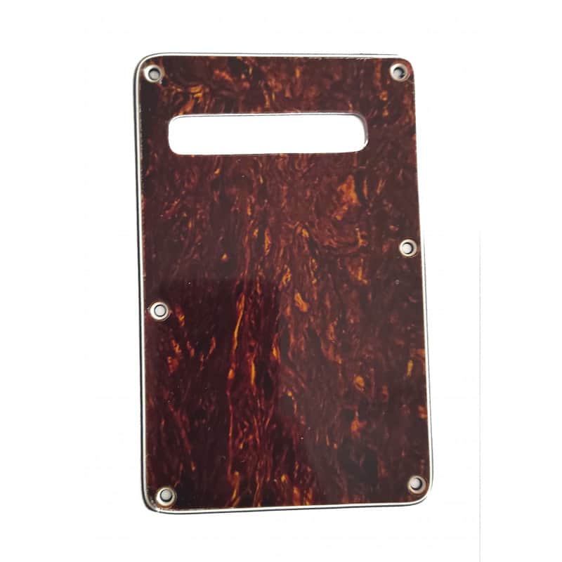 Modern Stratocaster Tremolo back plate Tortoise 3 ply image 1