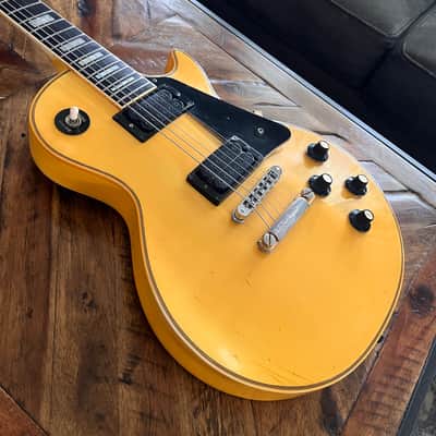 1970 Gibson Les Paul Custom in Alpine White (Nicotine Yellow) – Very Rare image 4