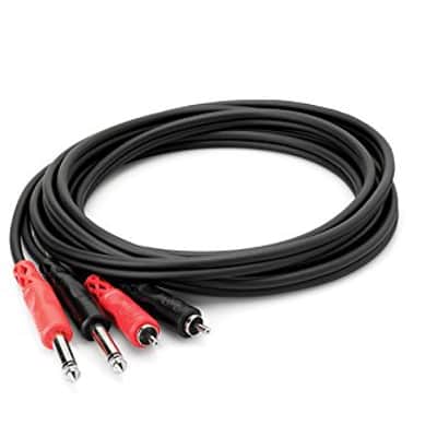 Hosa - CPR-201 - Stereo Interconnect Dual 1/4 in TS to Dual RCA Cable - 3.3 ft. image 2