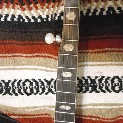Iida Model 229 5 string Archtop Resonator Banjo 1979 natural w/ gig bag image 4