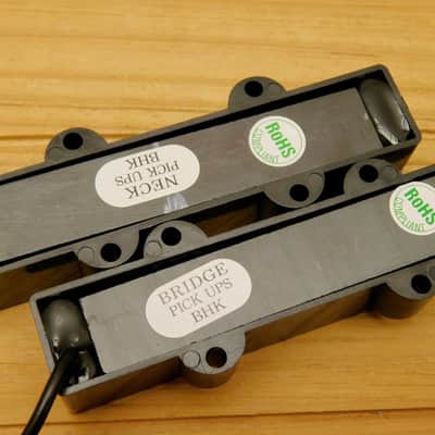 G.M. JB Jazz Bass Hex Pole Pickup Set image 6