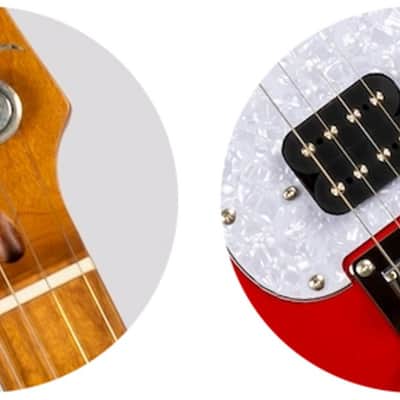 Flight PATHFINDER BARITONE RD Rock Series Basswood Body Roasted Maple Neck 4-String Baritone Ukulele w/Gig Bag image 8