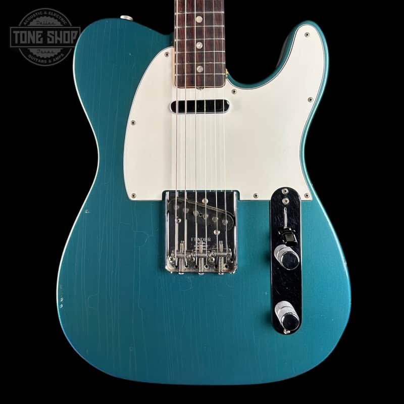 Vintage 1966 Fender Telecaster Factory Refin Lake Placid Blue w/OHSC TSU24885 - Very Good