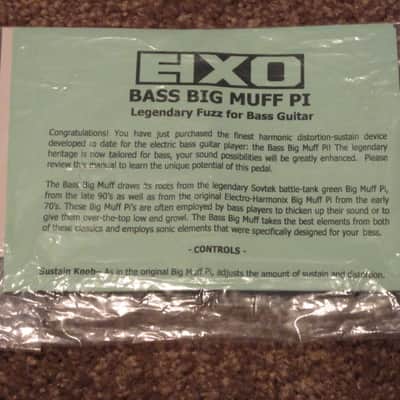 Electro-Harmonix Bass Big Muff PI Warranty and Registration and Instructions image 2