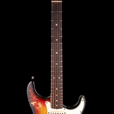 Vintage 1970 Fender Stratocaster 3-Tone Sunburst With Soft Case image 7
