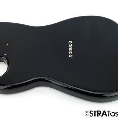 2016 Fender Duo-Sonic BODY Guitar Parts Alder Offset Shape Guitar Parts Black SALE image 3