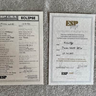 ESP USA Eclipse | Pearl White Satin image 17