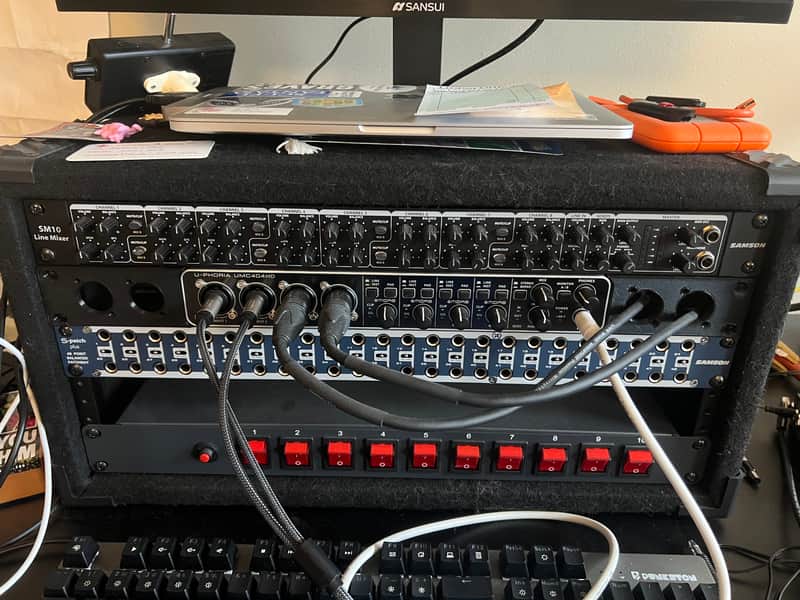 Samson S-Patch Plus S Class 48-Point Balanced Patchbay 2010s - Blue image 1