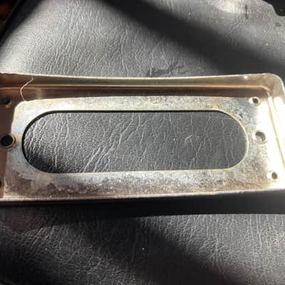 Teisco? Kawai? Vintage MIJ Single Coil Pickup with Chrome Surround Ring 1960s White Chrome image 4