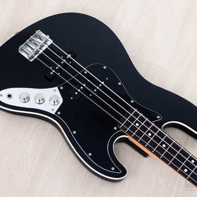 2012 Fender Aerodyne Jazz Bass PJ Electric Bass Guitar Black, Japan MIJ image 9