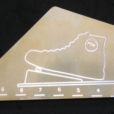 USA made Pedal to the Metal "PTM" 1/8" Aluminum Guitar Fret Rocker Luthier Tool w/string height gage v5 New Design image 2