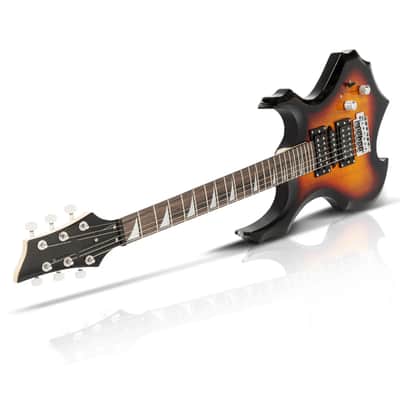 Burning Fire Style 6 String Right-Handed Basswood Electric Guitar & Bag image 1