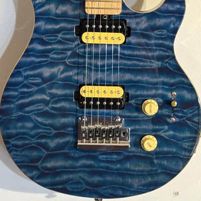 Sterling AX3 SUB Blue Quilted Maple--Axis 2010s - Trans Blue image 4