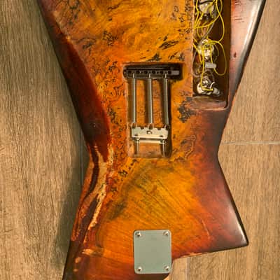 Warmoth St. Vincent Copy Solid Spalted Maple Burst image 5