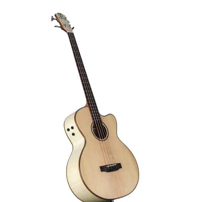 Teton STB130FMCENT 130 Series Solid Sitka Spruce Top Mahogany 4-String Acoustic-Electric Bass Guitar image 1
