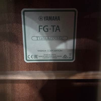 Yamaha FG-TA TransAcoustic Dreadnought 2010s - Brown Sunburst image 3