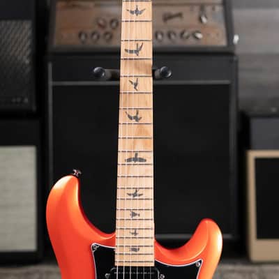 PRS SE NF3 Solid Body Electric Guitar - Metallic Orange with Gig Bag image 5