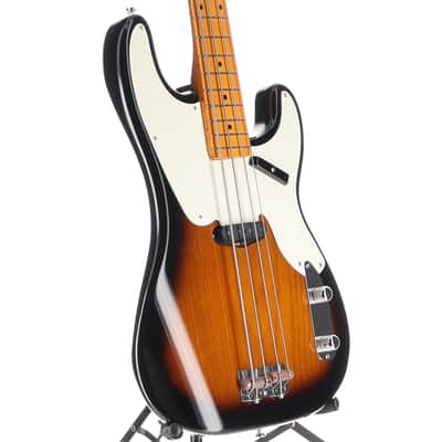 Fender Certified Pre-Owned American Vintage II 1954 Precision Bass, Maple Fingerboard, 2-Color Sunburst (J9) (V1562) image 3