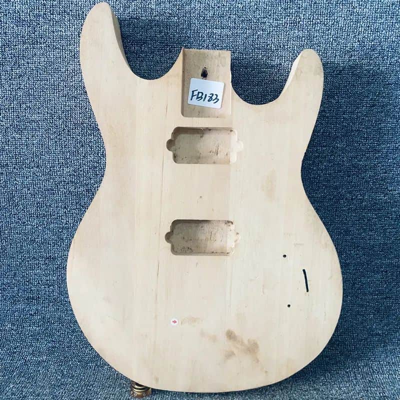 Unfinished Basswood HH Guitar Body for Custom Project image 1