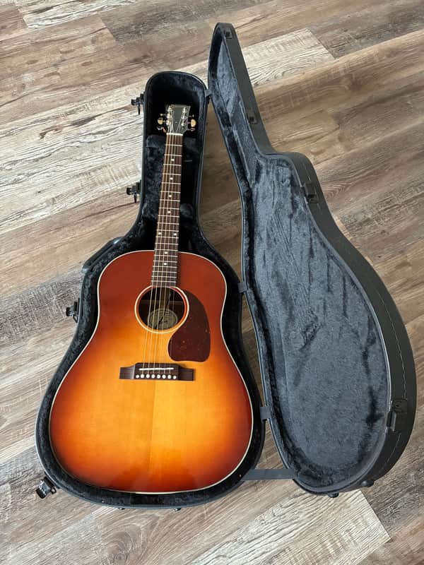 2021 Gibson J-45 Studio Rosewood Burst, w/ Baggs, Excellent!!!