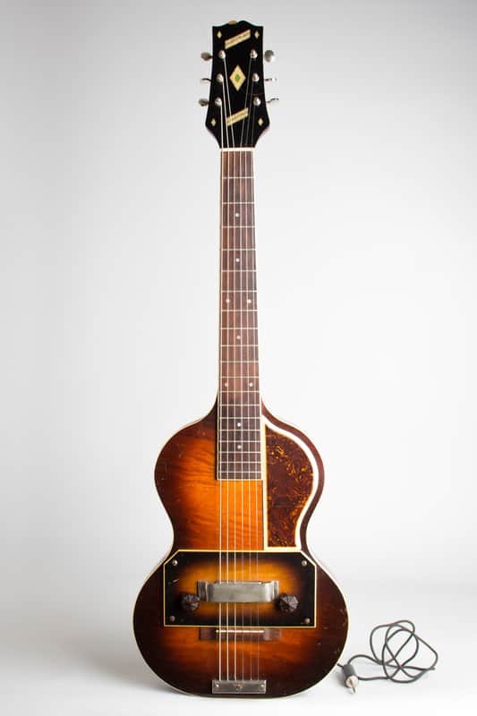 Slingerland  Songster Model 401 Solid Body Electric Guitar,  c. 1936, original black hard shell case. image 1
