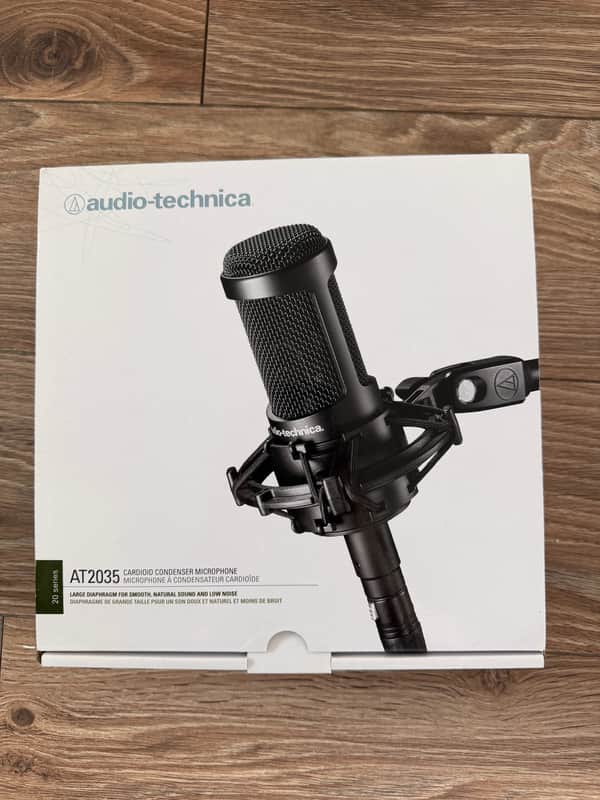Audio-Technica AT2035 Microphone with Shock Mount, Pouch & Box image 1