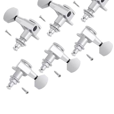 3R3L Locking Guitar String Tuning Pegs Sealed Guitar Machine Heads Tuners Tuning Keys 1:18 Gear Ratio for Electric Guitar or Acoustic Guitar Chrome. image 2
