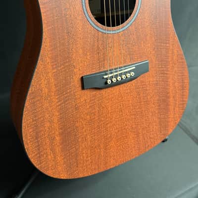 Martin D-X1E Mahogany Dreadnought Acoustic-Electric Guitar w/ Gig Bag (138) image 3