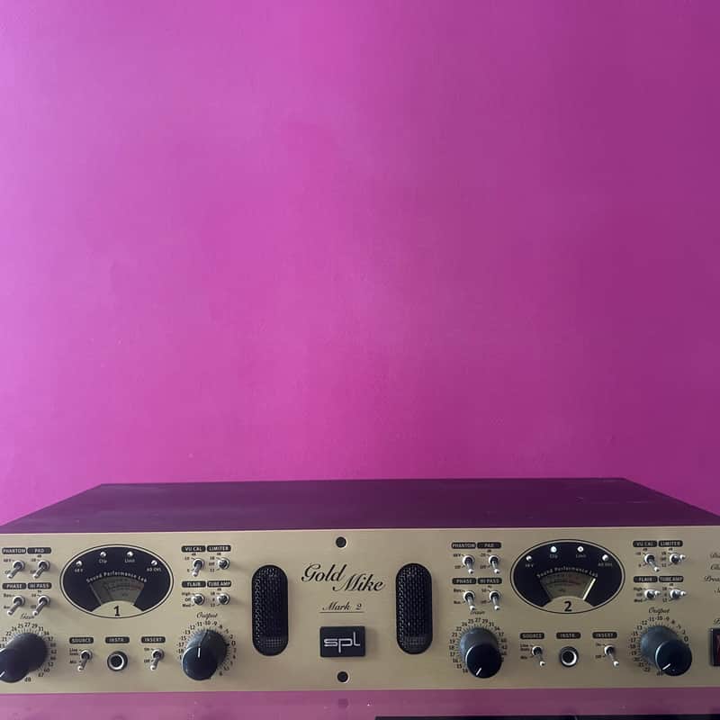 2012 – Present SPL 2485 Goldmike MkII Microphone Preamp Gold