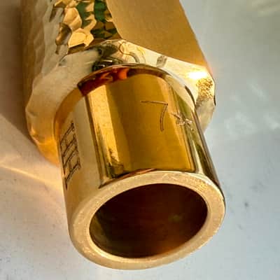 JodyJazz Hand Hammered (HH) 7* Bb Tenor Saxophone Mouthpiece - Gold Plated image 11