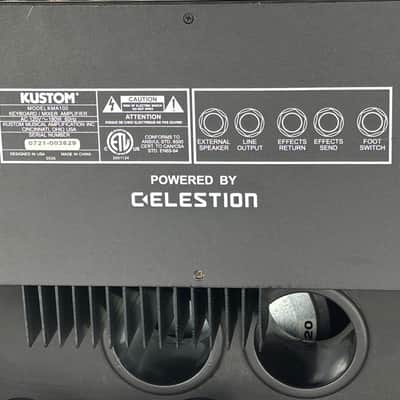 Kustom KMA100 Keyboard / Mixer Amplifier – 100W – Celestion Speaker – Multi-Input PA Style Amp image 6
