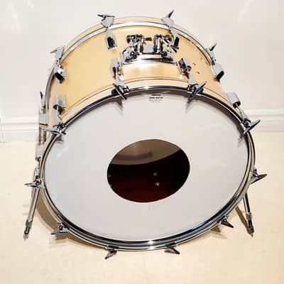 6PC VTG 1970's PEARL 22x14,16x16, 16,15,14,13 Gold Satin "Phenolic"  Concert/Power Drum Kit - Gorgeous Clean A+ image 8