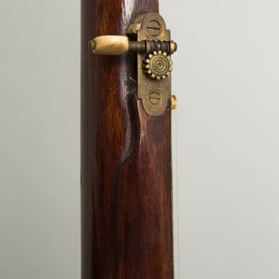Minstrel Banjo (maker unknown), c. 1870, original black coffin case. image 17