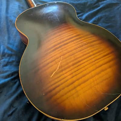 Harmony H1215 Archtone 1944 - 1971 - Dark Brown Sunburst WITH Dearmond pickup image 8