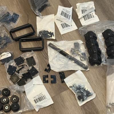 Reliable Hardware / Synthrotek Case Hardware Lot – Hinges, Corners, Brackets, Panels image 1