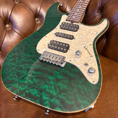 2004 Tom Anderson Hollow Drop Top Classic – Translucent Forest Green image 2