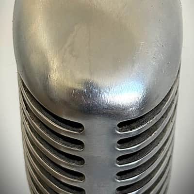 Vintage 1960's Shure 55SW Dynamic Microphone, w/cable & stand, working, Hear it~ image 9
