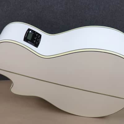 ESP LTD X-Tone AC-10E Acoustic Electric Guitar with Pickup Preamp EQ Tuner OM Body XTONE White image 7