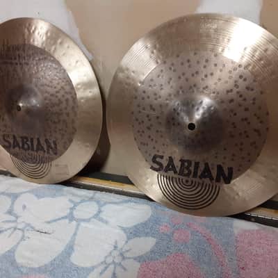 Sabian 14" HH Hand Hammered Duo Hi-Hat Cymbals (Pair) 2002 - 2003 - Natural image 3