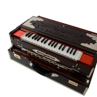Handmade Harmonium 13 Scale Changer Exclusive Concert Quality Portable 4 Reed Indian Teak image 10