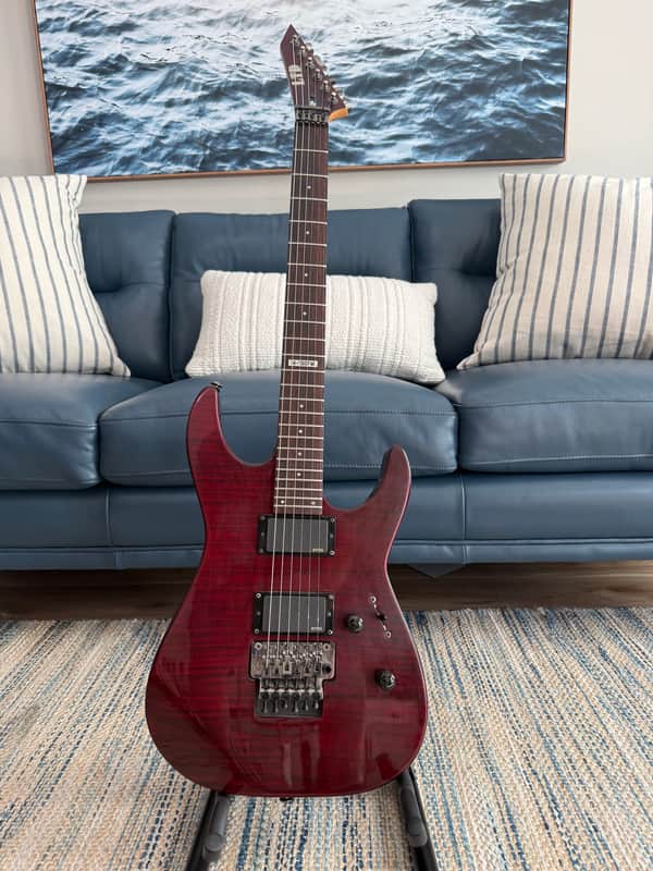 ESP LTD M-100 FM - Used Dark Cherry image 1