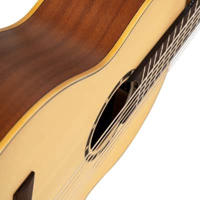 Ortega R133-7 Pro Solid Spruce Top Nato Neck Nylon 7-String Classical Acoustic Guitar w/Gig Bag image 12